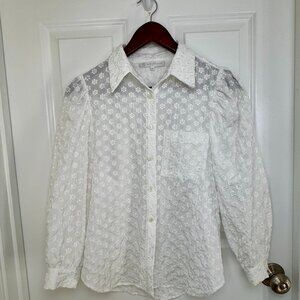 Embroidered Flower Blouse